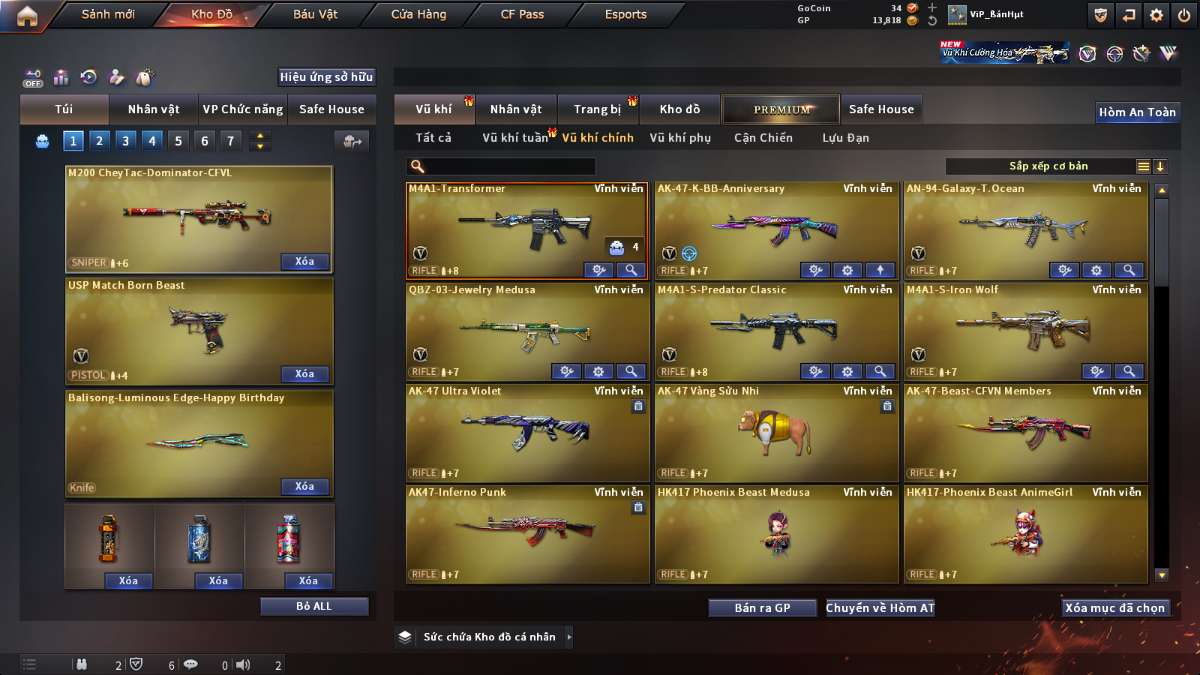 shop acc cf uy tin gia re